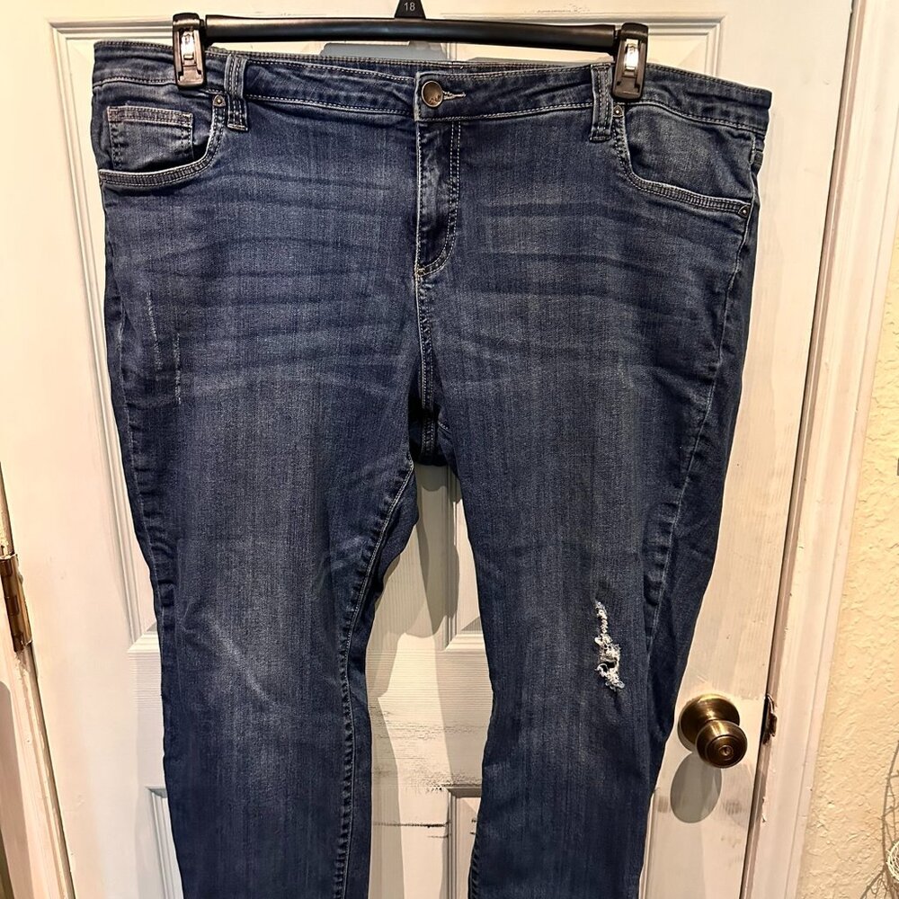 KUT from the Kloth Bootcut Straight Jeans Plus Size 22W